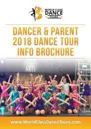 DANCER & PARENT 2018 INFO BROCHURE 10-2-17