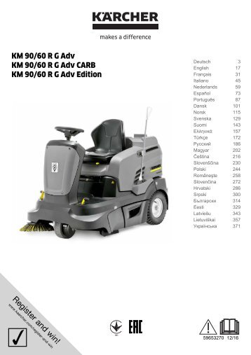 Karcher KM 90/60 R G Adv - manuals