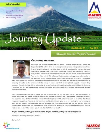 Project Mayon Newsletter No. 1 July Issue F1.0 (2)