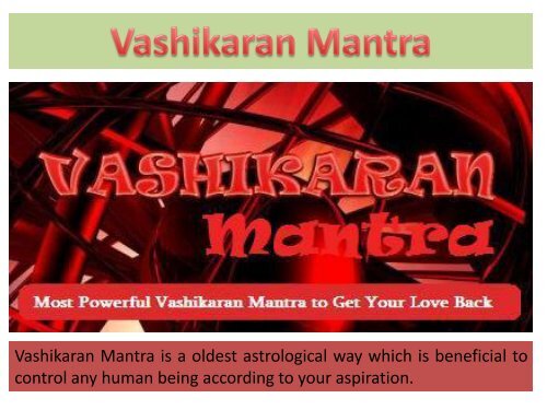 Powerful Vashikaran Mantra in Hindi