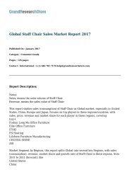 Global Staff Chair Sales Market Report 2017