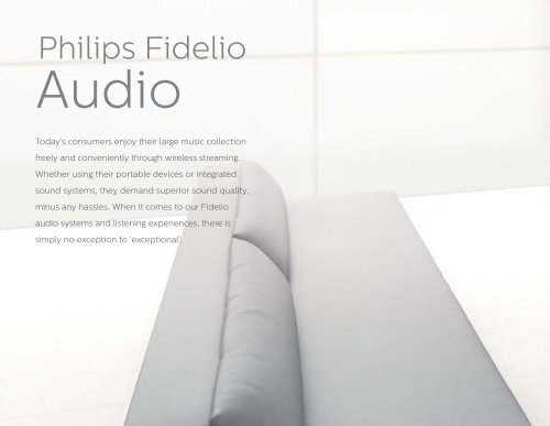 Philips Fidelio Barre de son - Brochure - ENG