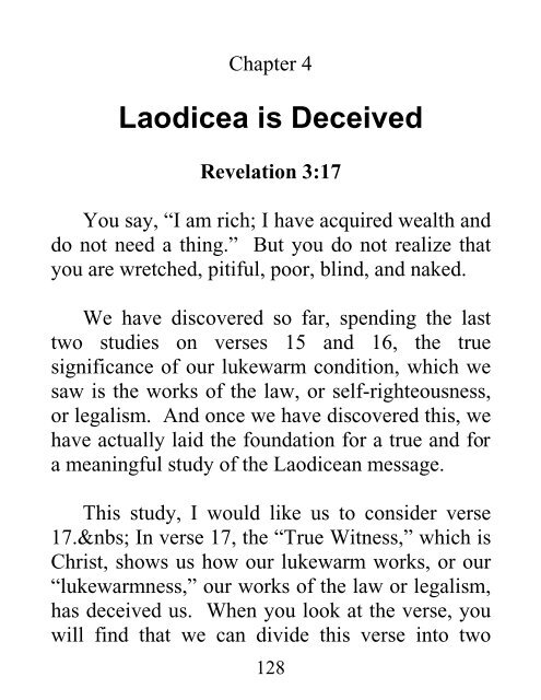 The Laodicean Message - E.H. “Jack” Sequeira