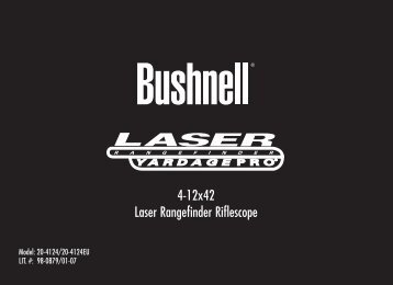 4-12x42 Laser Rangefinder Riflescope - Bushnell