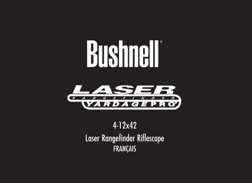 4-12x42 Laser Rangefinder Riflescope - Bushnell