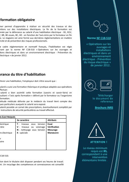 Habilitation electrique pageflip