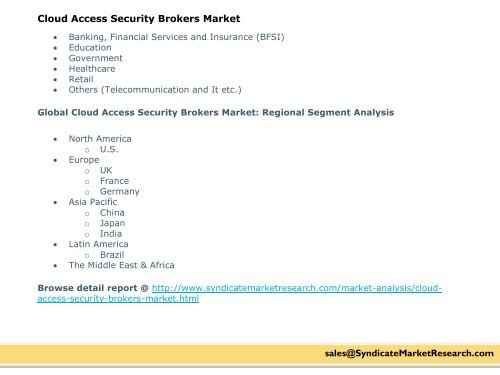 Cloud Access Security Brokers Market