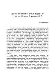 Qu’est-ce qu’un « élève-sujet » et comment l’aider à le devenir ?