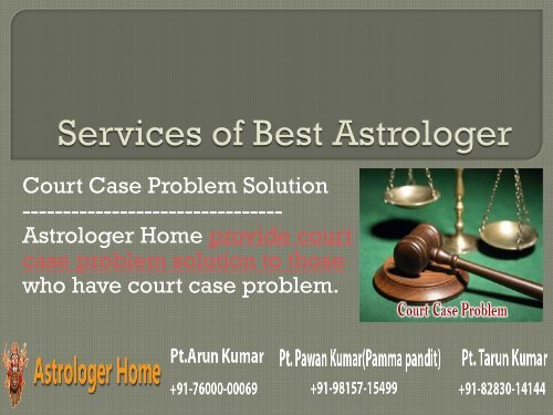 Services of Astrologer Home - The Best Astrologer - Part 2