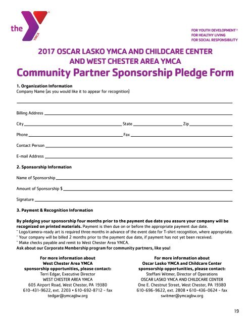 WCAY Sponsorship Packet 2017