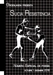 SUCIA RESISTENCIA - ESPECIAL DE POESÍA - EDITORIAL GROENLANDIA