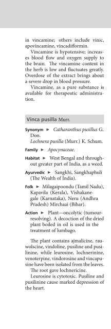 Indian Medicinal Plants An Illustrated Dictionary