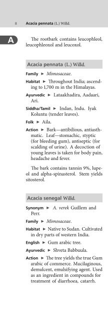 Indian Medicinal Plants An Illustrated Dictionary