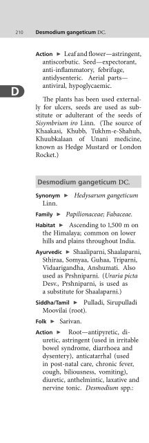 Indian Medicinal Plants An Illustrated Dictionary