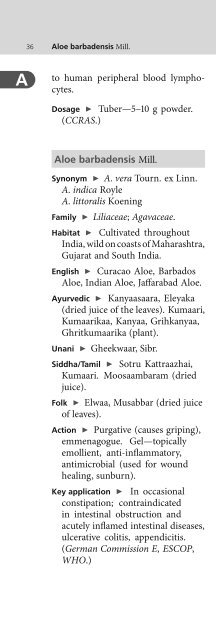 Indian Medicinal Plants An Illustrated Dictionary