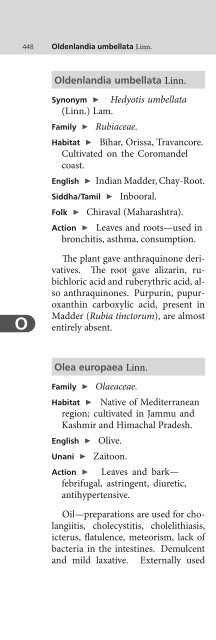 Indian Medicinal Plants An Illustrated Dictionary