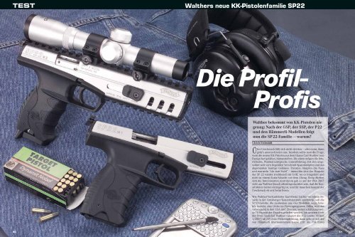 Walthers neue KK-Pistolenfamilie SP22 TEST