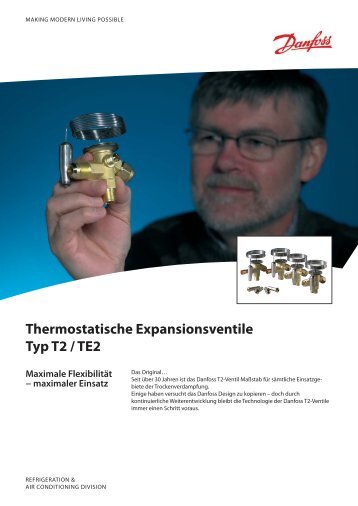 Thermostatische Expansionsventile Typ T2 / TE2 - Danfoss