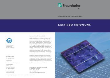 Laser in der Photovoltaik [ PDF 0,24 MB - Ultrakurzpulslaser