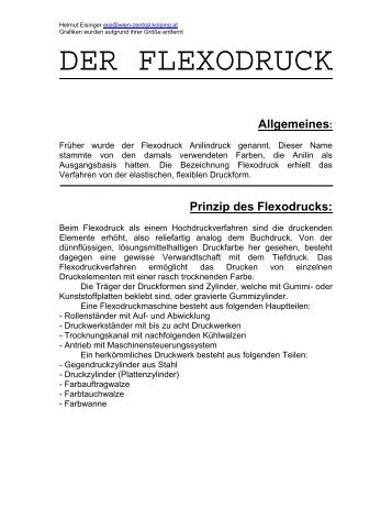 DER FLEXODRUCK - Kunst und Kunstunterricht