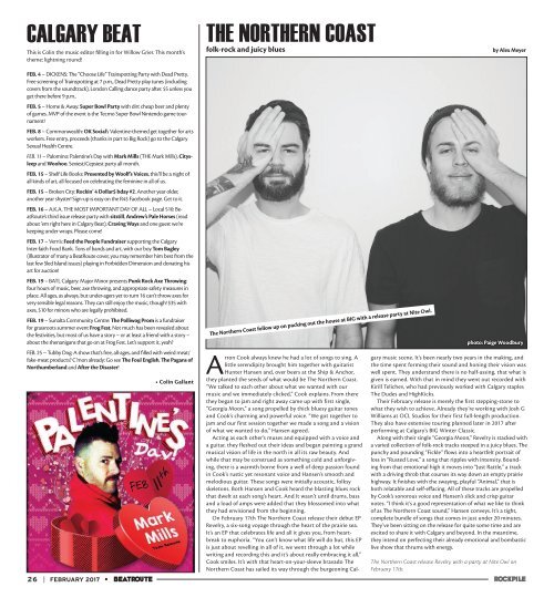 BeatRoute Magazine Alberta print e-edition - February 2017