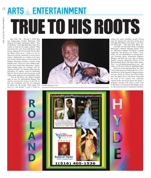 Caribbean Times Newspaper 07.20.2016