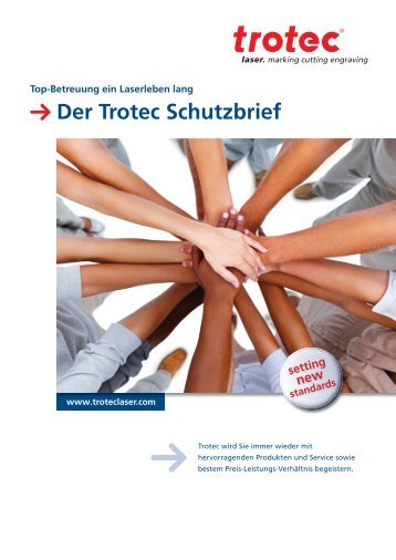 Der Trotec Schutzbrief Top-Betreuung ein ... - Trotec Laser Inc