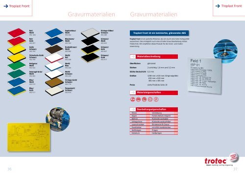 Beschriften & Beschildern mit Trotec Material www - Trotec Laser Inc