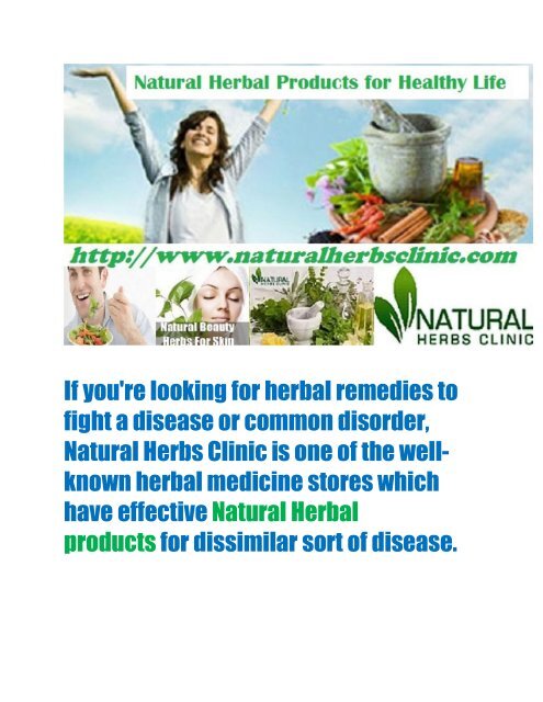 Natural Herbal products