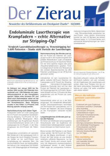 Endoluminale Lasertherapie von Krampfadern ... - SAPHENION