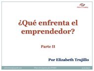 Qué enfrenta el emprendedor, II