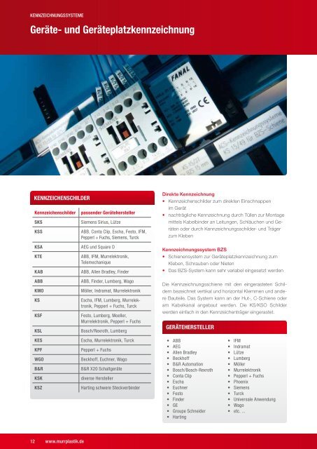 ACS Kennzeichnungs-Systeme - Murrplastik Systemtechnik