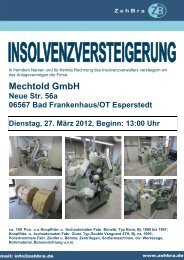 Mechtold GmbH Neue Str. 56a 06567 Bad ... - ZehBra GmbH