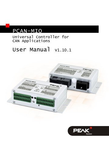 PCAN-MIO - User Manual - PEAK-System
