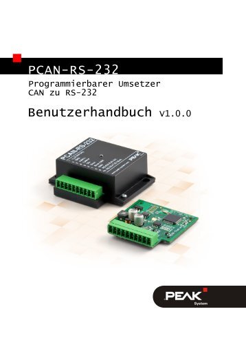 PCAN-RS-232 Bedienungsanleitung - PEAK-System
