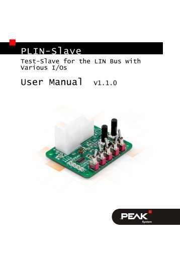 PLIN-Slave - User Manual - PEAK-System