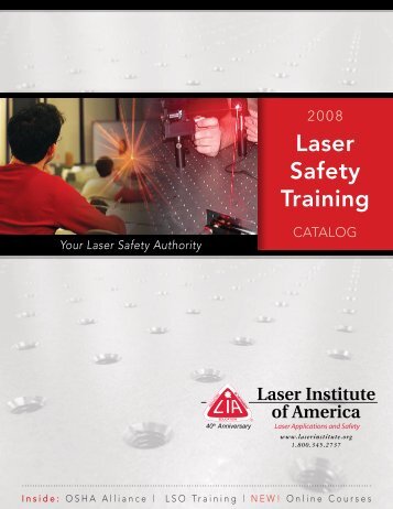 This course is also available in Spanish! - Laser Institute of America