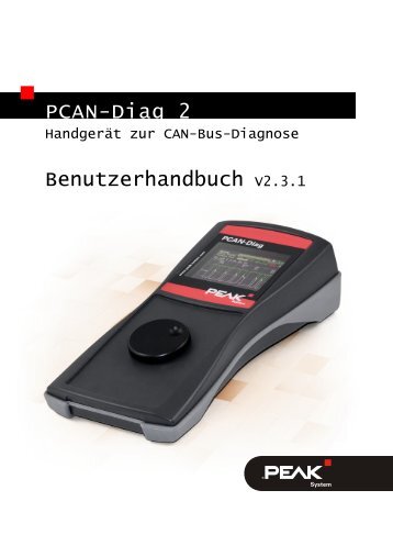 PCAN-Diag 2 - Benutzerhandbuch - PEAK-System