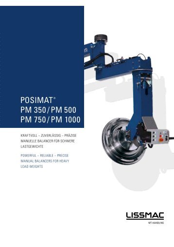 POSIMAT ® PM 350 / PM 500 PM 750 / PM 1000 - Lissmac