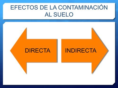 CONTAMINACIÓN DEL SUELO 