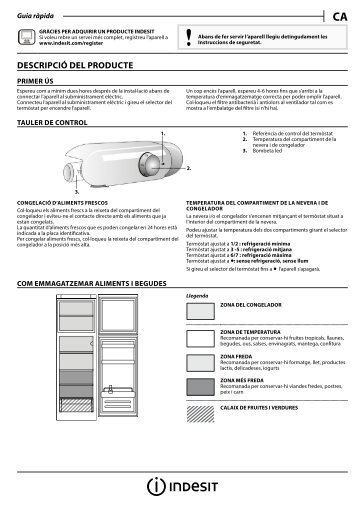 KitchenAid T 16 A1 D/I - Fridge/freezer combination - T 16 A1 D/I - Fridge/freezer combination CA (F093224) Setup and user guide