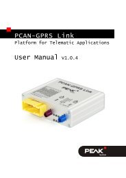 PCAN-GPRS Link - User Manual - PEAK-System