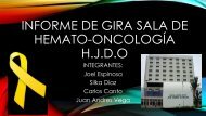 Informe de gira sala de hemato-onc.