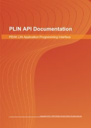 1 PLIN-API Documentation - PEAK-System
