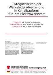 Datenblatt (PDF-Datei) gibt es  hier. - Peiser electroanlagen gmbh