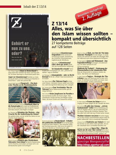 Das »Z«-Kennenlern-Magazin