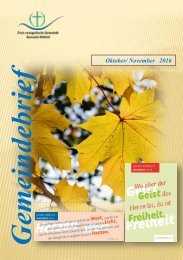 Gemeindebrief Okt Nov 2016 (mit Hittfelder Dorffest)