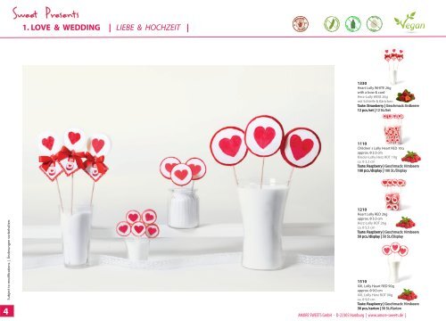   AMORE SWEETS - CATALOG: handmade Rock Candy and Rock Lollipops