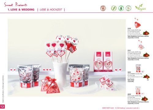   AMORE SWEETS - Katalog: handgemachte Rocks-Bonbons und Rocks-Lutscher