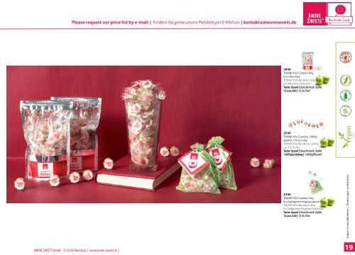   AMORE SWEETS - Katalog: handgemachte Rocks-Bonbons und Rocks-Lutscher